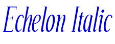 Echelon Italic フォント